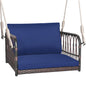 Patio Porch Swing Chair with Back and Seat Cushion for Patio Balcony Backyard