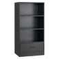 Wooden Storage Bookshelf Cabinet with 3 Tier Open Shelves and Drawer