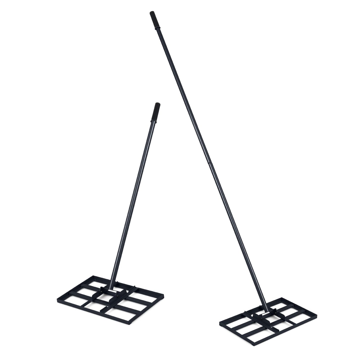 Lawn levelling Rake, 43x 25cm Lawn Leveller with 175cm Adjustment Long Handle