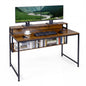 120cm Computer Desk, Industrial PC Laptop Table Writing Workstation