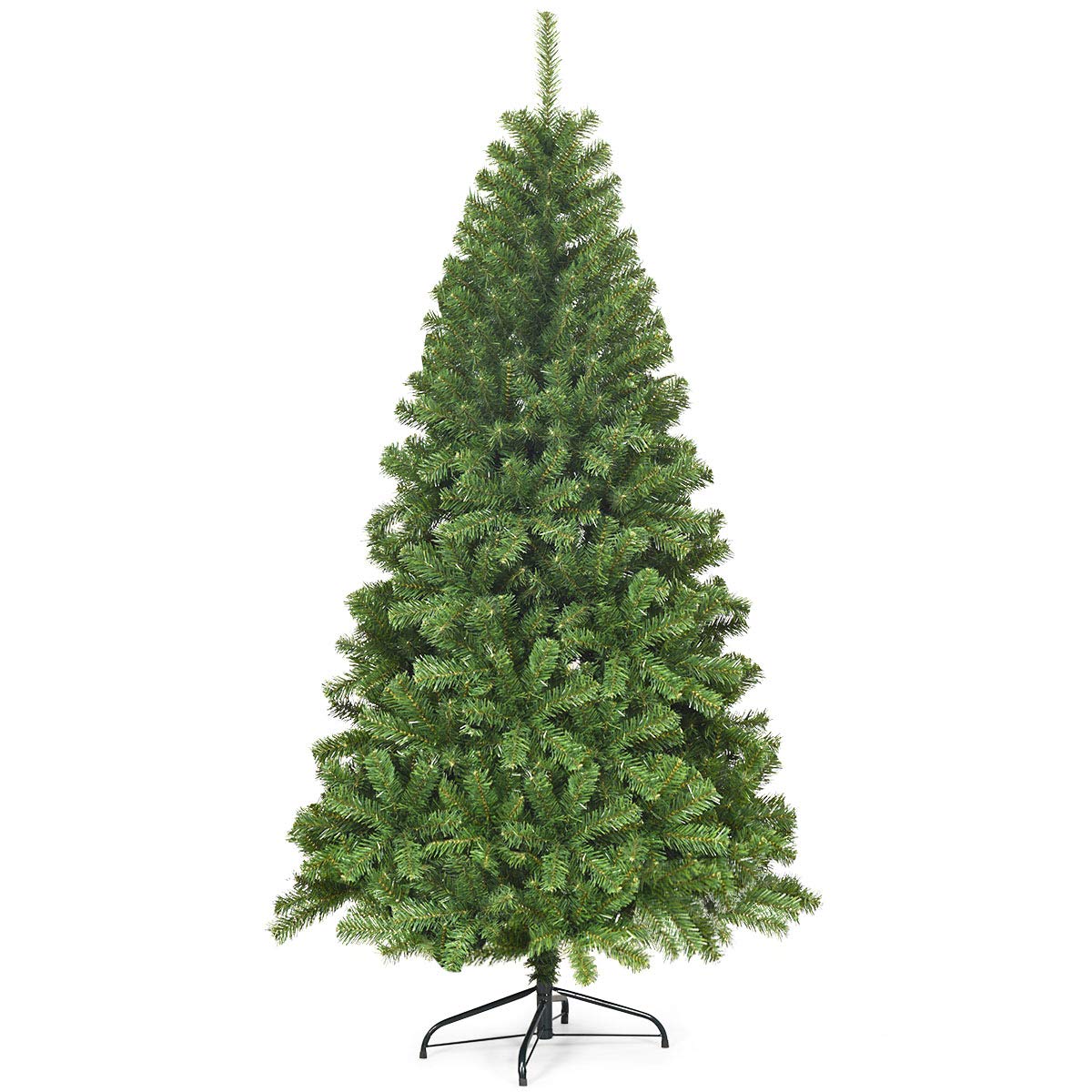 6FT Artificial Christmas Tree with 928 Branch Tips and Metal Stand