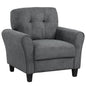 Tufted Upholstered Accent Chair with Non-slip Foot Pads