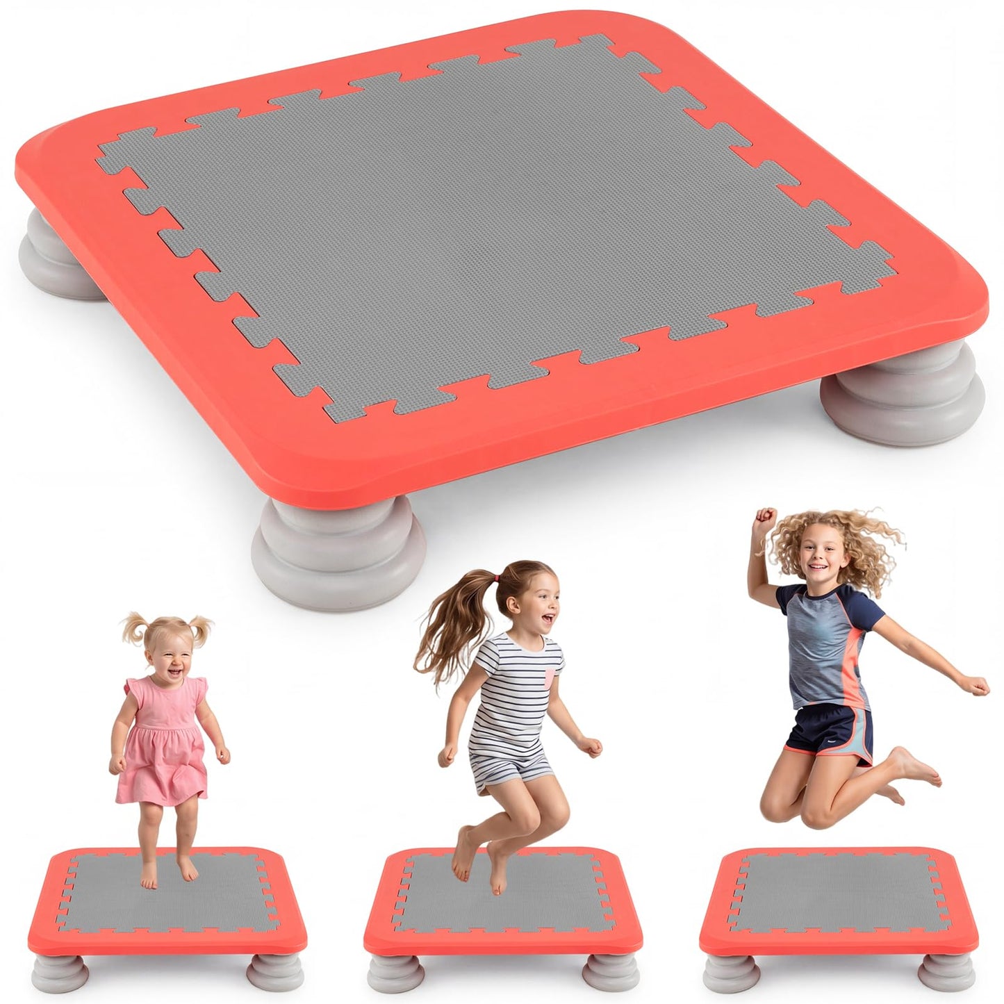 Mini Trampoline for Kids, 65cm Trampoline Bouncing Board