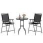 1 DPC Top Bar Table and Umbrella Hole with 2 Folding Chairs