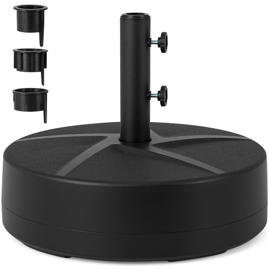 Weighted Patio Umbrella Base with 2 Adjustable Knobs for Garden