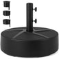 Weighted Patio Umbrella Base with 2 Adjustable Knobs for Garden