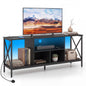 LED TV Stand Cabinet for 65" TVs with Power Outlets