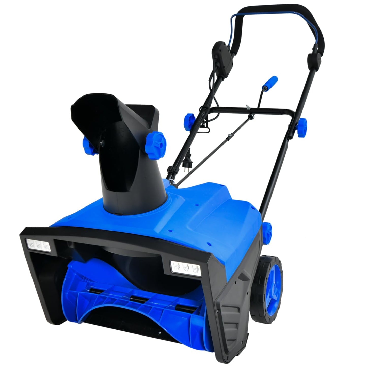 Electric Walk-behind Snow Blower with Dual LED Lights and Rotating Chute