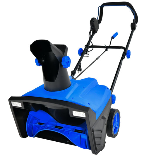 Electric Walk-behind Snow Blower with Dual LED Lights and Rotating Chute