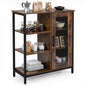 Industrial Storage Cabinet, Wooden Buffet Sideboard with Doors, Adjustable Shelves