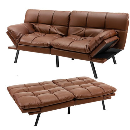 2 Seater Convertible Sofa Bed with Reclining Backrest