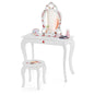 2-in-1 Kids Vanity Set with Mirror and Drawer