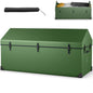 658L Outdoor Storage Box Tarpaulin Deck Box with Ventilated Window