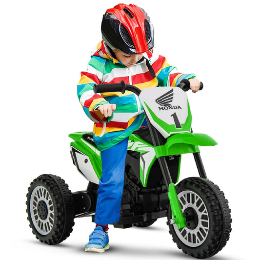 Honda Licensed Kids Ride On Motorbike with Horn Anti-slip Handlebars