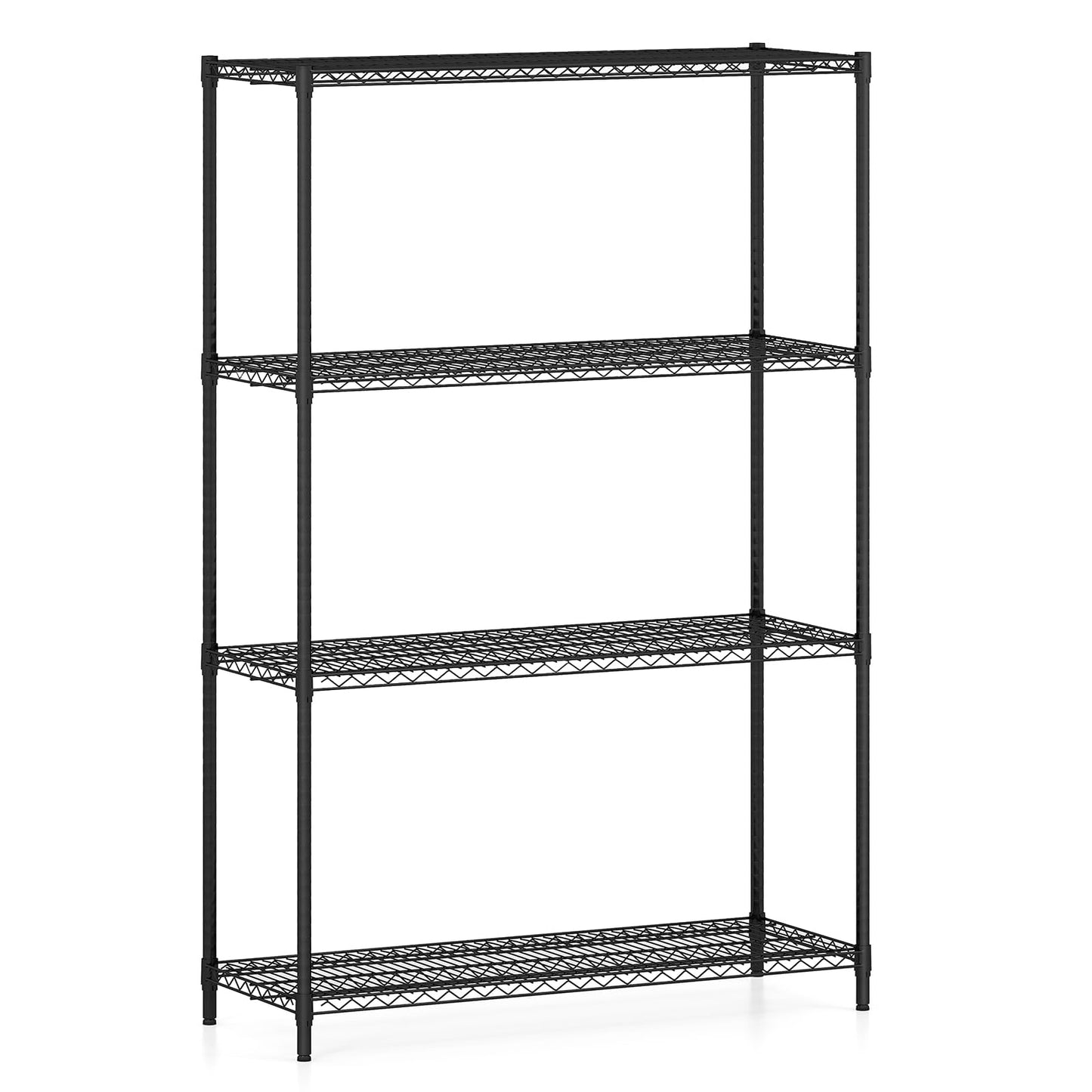 3/4/5/6-Tier Metal Shelving Unit, Adjustable Wire Storage Shelves with V-shaped Shelving Rack
