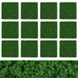 12 Pieces 50 x 50cm Artificial Grass Wall Panels for Garden Yard Balcony Home