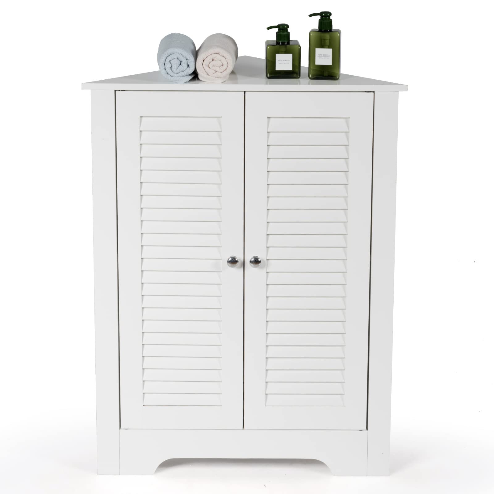 Triangle Cuboard Triangle Bathroom Cabinet, Corner Bathroom Storage Unit Floor Cupboard ...