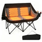 Oversized Heated Double Camping Chair, 3 Heat Levels, 300kg