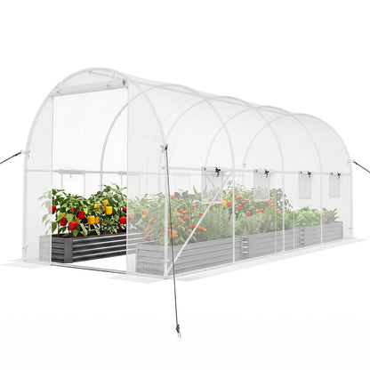 4.5 x 2 x 2 m Walk-in Tunnel Greenhouse for Outdoors Plant Hot House