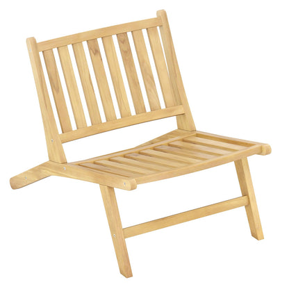 Teak Wood Outdoor Chair for Patio Lawn Garden