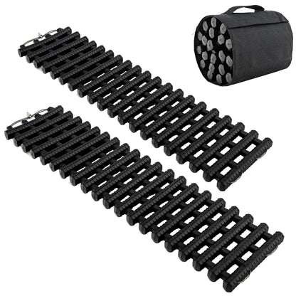 GiantexUK 2PCS Traction Mats, 23.5"/33.5"/39.5" Tire Recovery Track Pad Roll with Bag