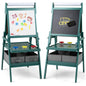 Double sided Kids Easel with Magnetic Whiteboard and Chalkboard
