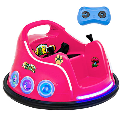 Electric Bumper Car with 360° Spin and Remote Control for Toddlers and Babies