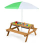 3 in 1 Wooden Sand & Water Play Table and Bench Set