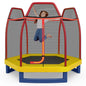 7ft Kids Trampoline  Heavy Duty Hexagonal Trampolines with Safety Enclosure Net