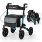 Walker for Seniors with Seat Folding Rollator Walker with Pneumatic Tires