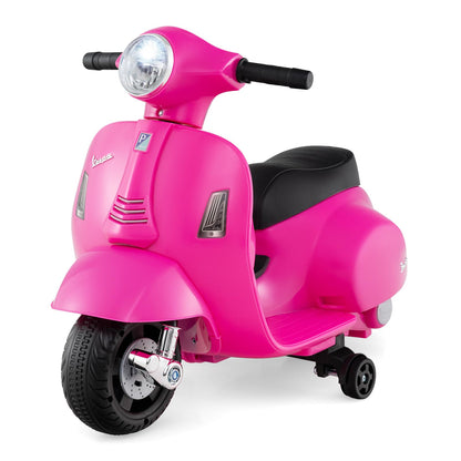 6V Kids Ride on Motorcycle Vespa Licensed with Lights and Horn Sound