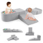 5 Piece Climb and Crawl Playset with Ball Pit for Kids