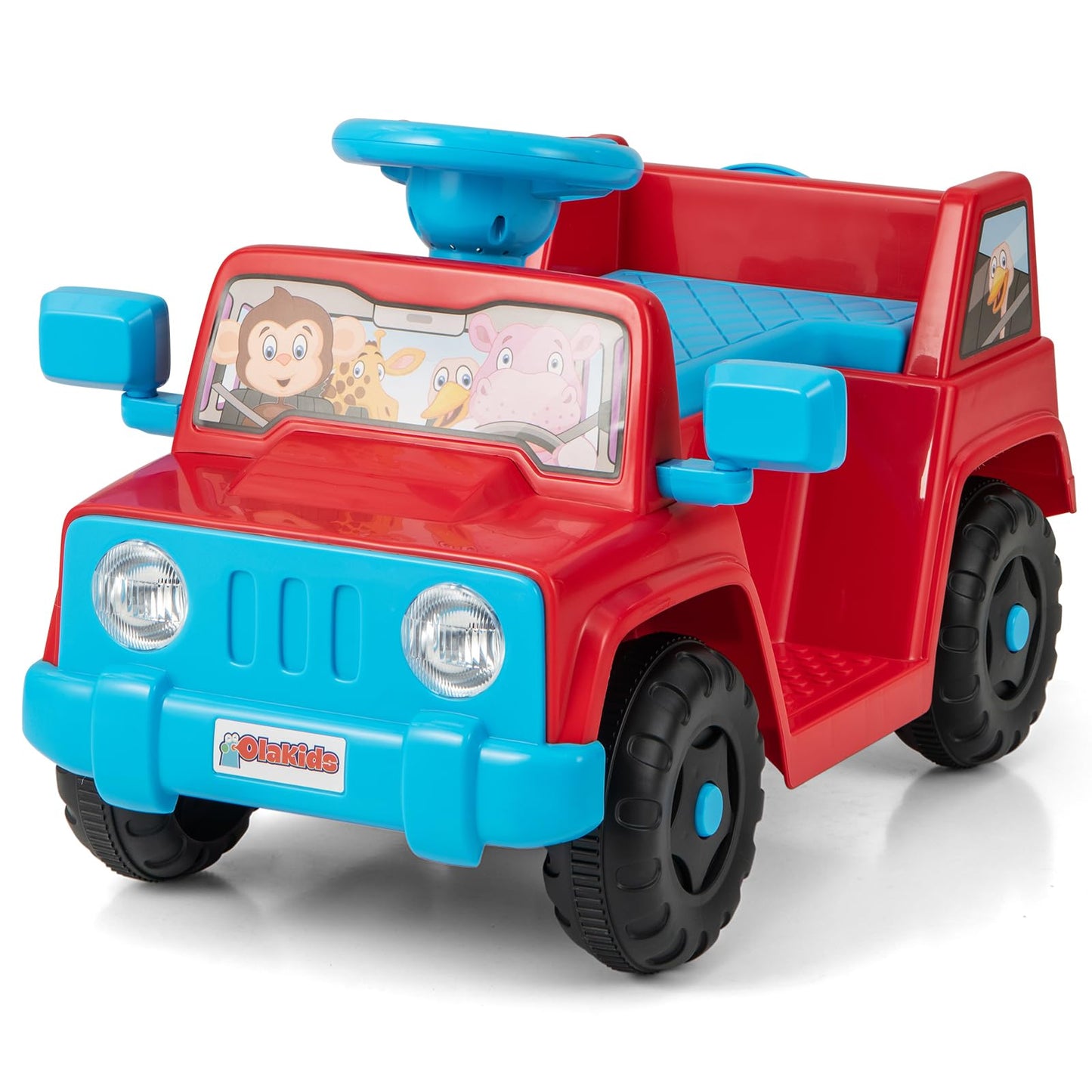 6V Kids Riding Toy with Sound Effects One-Button Start