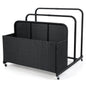 Rolling Poolside Float Storage with 2 Towel Rack and Wheels