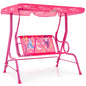 Kids Swing Chair with Adjustable Canopy and Safety Belts