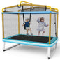 3-in-1 Rectangle Trampoline with Enclosure Net