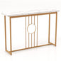 Modern Faux Marble Slim Entryway Table Sofa Side Tables