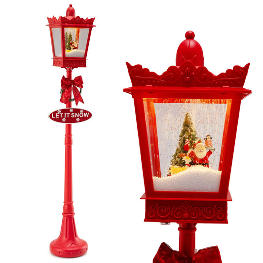 Christmas Street Lamp, Musical Festive Lamp Post with LED Lights