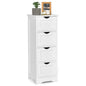 4 Drawers Bathroom Floor Cabinet with Curved Handle