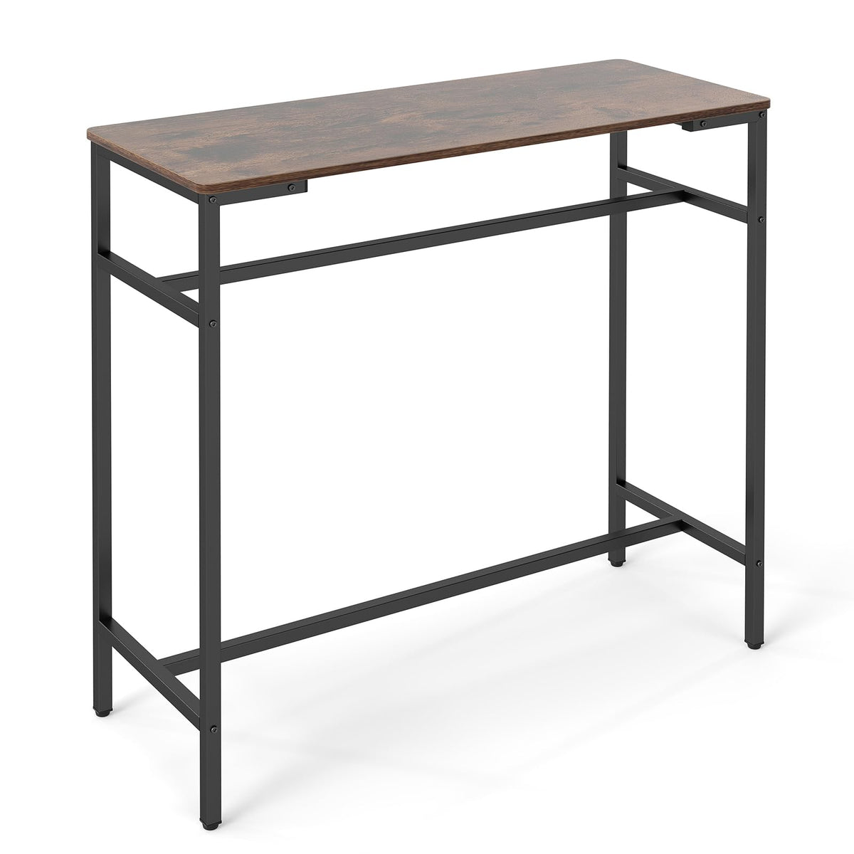 100cm Industrial Bar Table with Footrest