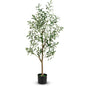 130cm Tall Artificial Olive Tree with Realistic Fruits