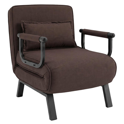 4 in 1 Folding Sofa Bed with Adjustable Backrest and Pillow | Convertible Sleeper Chair
