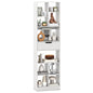 Tall Bookcase with Drawer, Open Cubes and Anti-toppling Kits, Floor Display Rack Storage Organizer
