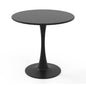GiantexUK 80CM Round Dining Table, Metal Kitchen Table with Anti-Slip PP Ring