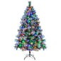 185/215cm Pre-Lit Artificial Christmas Tree with 11 Lighting Modes and 350 LED Lights