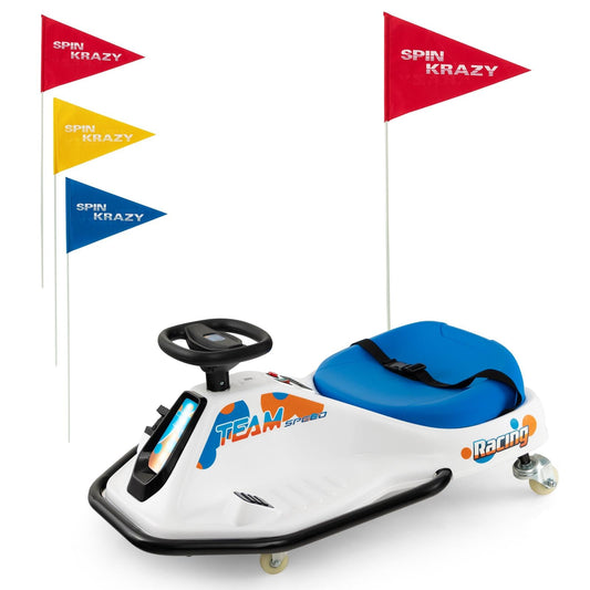 Electric Drifting Go Kart for Kids with 360° Spin Wireless Connection and USB