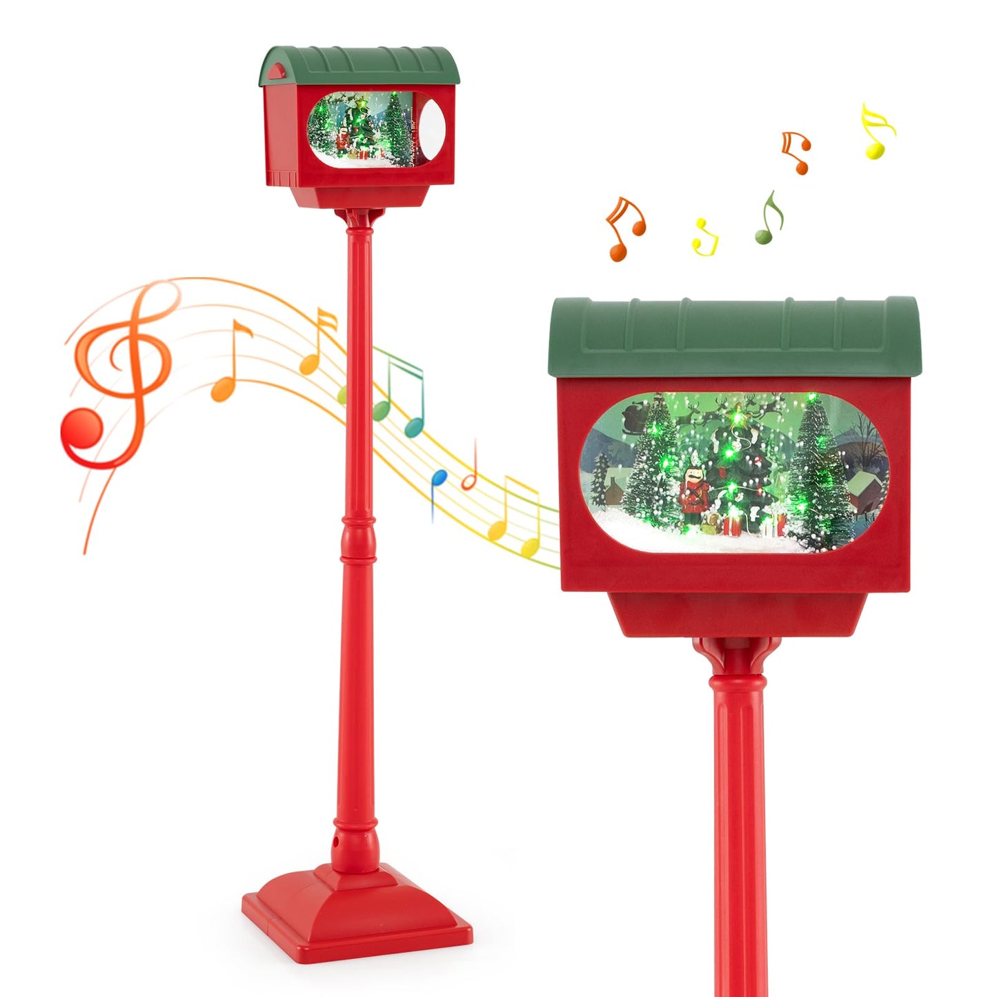 Christmas Sound-activated 150 cm Street Light with Colourful Lights