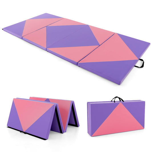 8FT Gymnastics Exercise Mat with High Density 5cm Thick Foam