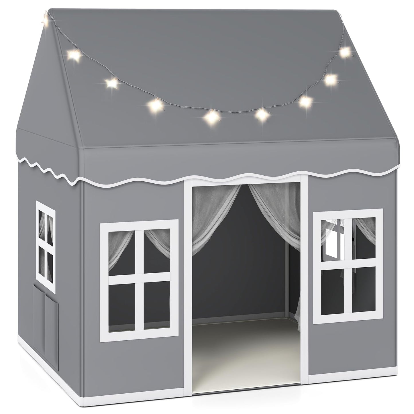 Indoor Kids Play Tent with Star Lights for Children Boys Girls Gift