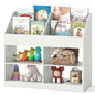 Kids Bookshelf, Wooden Toddler Toy Organizer